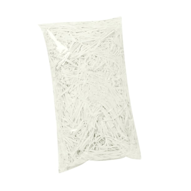Bolsa de 150 g de confeti, papel arrugado triturado, suministros para fiestas, caja de regalo y rafia.