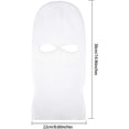 thumbnail image 3 of 2-Hole Knitted Full Face Cover Ski Neck Gaiter, Winter Balaclava Warm Knit Beanie for Outdoor Sports, 3 of 14