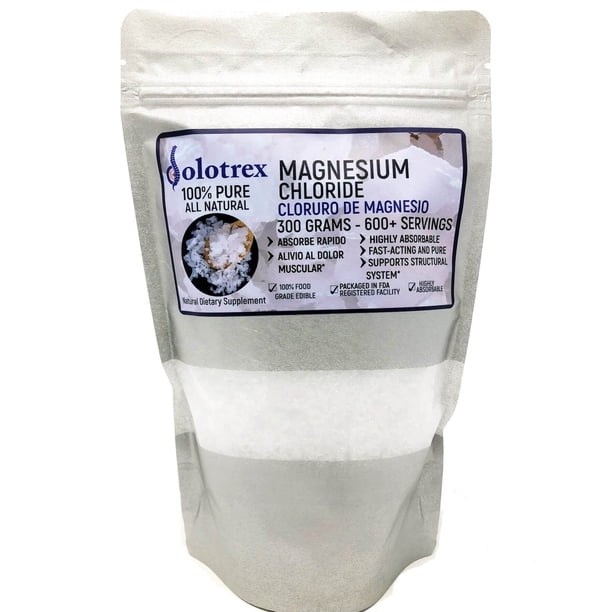Cloruro de Magnesio 100 PURE Magnesium Chloride 300g Over