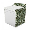 thumbnail image 2 of Philodendron Washer Cover, Tropical Woodland Forest Jungle Scene of Jungle Leaves Botany, Waterproof Dustproof Decorative Fabric, 29" x 28" x 40", Pale Green and Emerald, by Ambesonne, 2 of 3