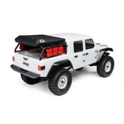 Axial RC Truck SCX24 Jeep Gladiator 4 Wheel Drive Rock Crawler RTR Nothing Needed to Complete Ready-To-Run White AXI00005V2T4