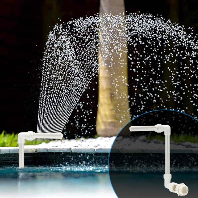 Kit de Fontaine en Cascade pour Piscine Installation Facile Tube de Fontaine en PVC Sûr et Résistant pour Piscine à Haute Pression Accessoire de Fontaine à Jet pour Piscine Extérieure
