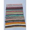 thumbnail image 2 of Handmade Multicolor Chindi Rug – Boho Cotton Area Rug with Fringe – Reversible Woven Floor Mat for Bedroom, Living Room & Home Décor, 2 of 5