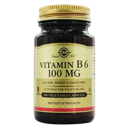 Solgar - Vitamine B6 100 mg. - 100 Vegetarian Capsules