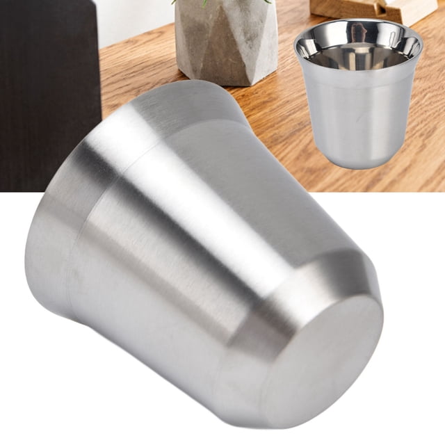 Taza de café Aislada de Doble Pared de Acero Inoxidable de 80 Ml para Picnic que Acampa Al Aire Libre ANGGREK Otros