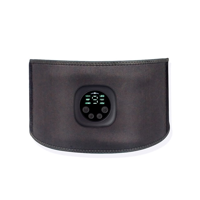 Intelligent Unisex USB Rechargeable EMS Fitness Trainer Belt LED Display Electrical Muscle Stimulator Abdominal Muscle