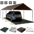 thumbnail image 5 of WSYW 10*20ft Tarps Heavy Duty Waterproof, 16 Mil Brown Poly Tarp Cover, UV Resistant, Rip and Tear Proof Tarpaulin with Grommets and Reinforced Edges for Roof, Patio, Camping, Boat, Pool, 5 of 7