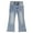 Light BLue-2766, variant on KIDSCOOL SPACE Baby Little Girls Flared Slim Fit Jeans, 18M-5T Bell-bottom Stretchy Denim Pants,Light Blue,18-24 Months