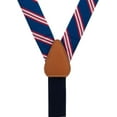 thumbnail image 3 of SuspenderStore Dressy Multi-Stripe Suspenders - Convertible End Button & Clip - 5 Colors, 3 of 4