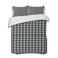 thumbnail image 2 of Quilts Twin Size, Green Beige Buffalo Plaid Soft Comforter Bedding Set for Bed, Farmhouse Checkered Lightweight Quilted Bedspread with Pillow Cover(2 Pieces) for All Season, 68x86 Inch, 2 of 6