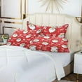 thumbnail image 5 of Coolnut Cute Santa Pattern Zipped Velvet Pillowcases Standard Size 20x26 in, Soft and Cozy Decor Giftsative Plush Pillow Case with Hidden Zipper for Bedroom, Sofa487, 5 of 5
