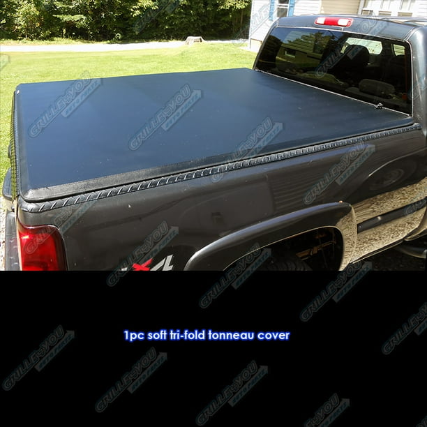 Tacoma Double Cab 5 Short Bed 2005 2015 Soft Tri Fold Tonneau Cover Walmart Com Walmart Com