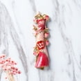 thumbnail image 5 of Matashi Hand Painted Mezuzah Gold Plated and Crystals (Red & Pink Enamel Mezuzah) Home Door Wall Decor Home Décor Jewish Holiday Housewarming Present House Blessing Gift for Holiday Festival, 5 of 5