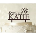 thumbnail image 1 of Personalized Birthday Cake Topper Brown Cake Topper Color Option Available 5-7 Inches Wide, 1 of 1