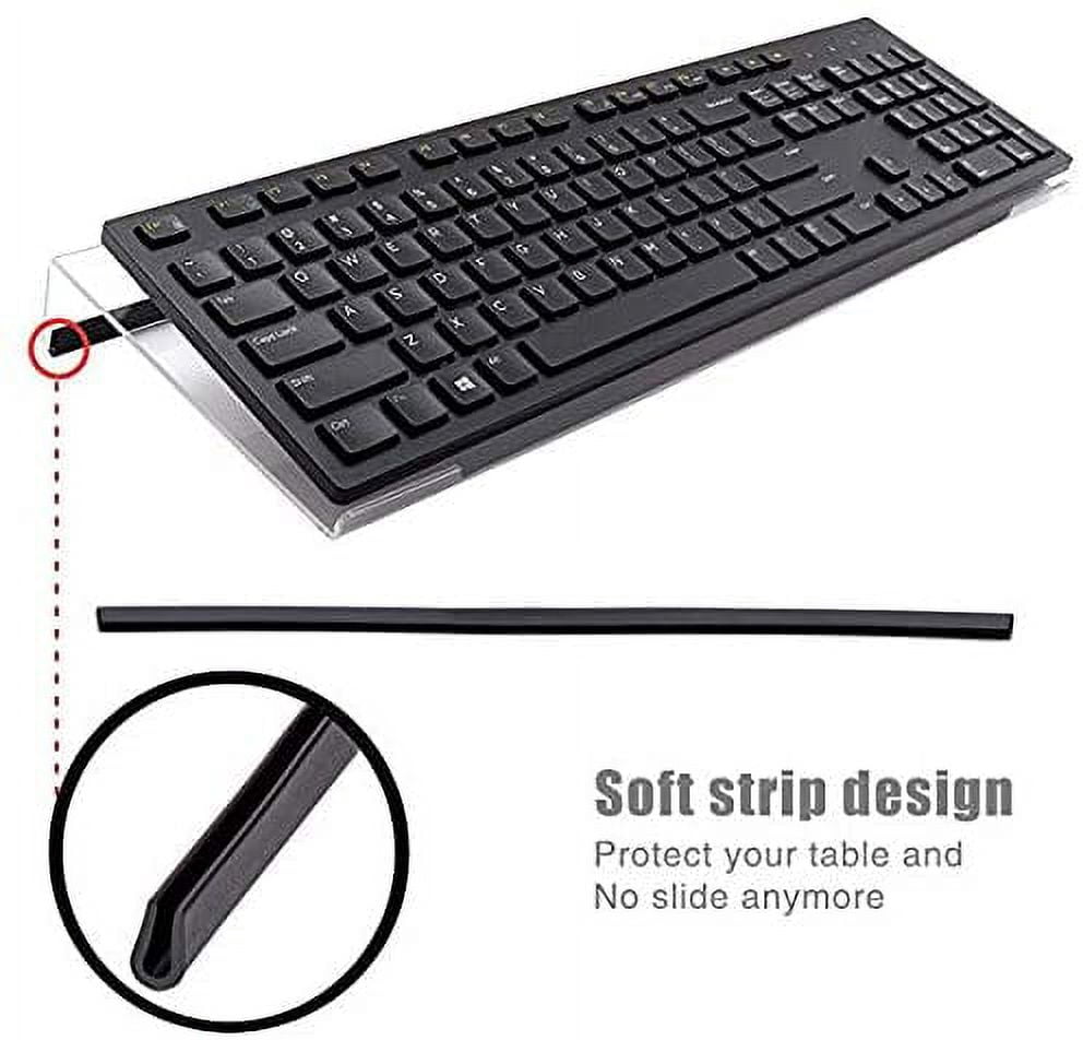 Keyboard Stand,Ergonomic Keyboard Riser,Clear Acrylic