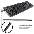 thumbnail image 2 of Computer Keyboard Stand-Clear Acrylic Keyboard Tray with Rubber Strip，Ticker Acrylic Keyboard Riser（Holder） for Easy Ergonomic Typing and Working at Home and Office(Upgrade with rubber strip), 2 of 7