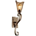thumbnail image 2 of Franklin Iron Works Amber Scroll Rustic Wall Light Sconce Bronze 5 1/2" Fixture Art Glass Shade for Bedroom Bathroom Vanity Reading Living Room House, 2 of 8