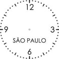 thumbnail image 2 of CafePress - SAO PAULO World Clock - 10" Quartz Analog Battery-Powered Modern Wall Clock, Unique, 2 of 5