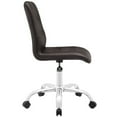 thumbnail image 2 of Hawthorne Collection Prim Faux Leather Mid Back Swivel Office Chair in Brown, 2 of 4