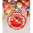 thumbnail image 2 of Ruby Red Dessert Plates | Unique Porcelain Inspired Paper Party Plate, 2 of 3