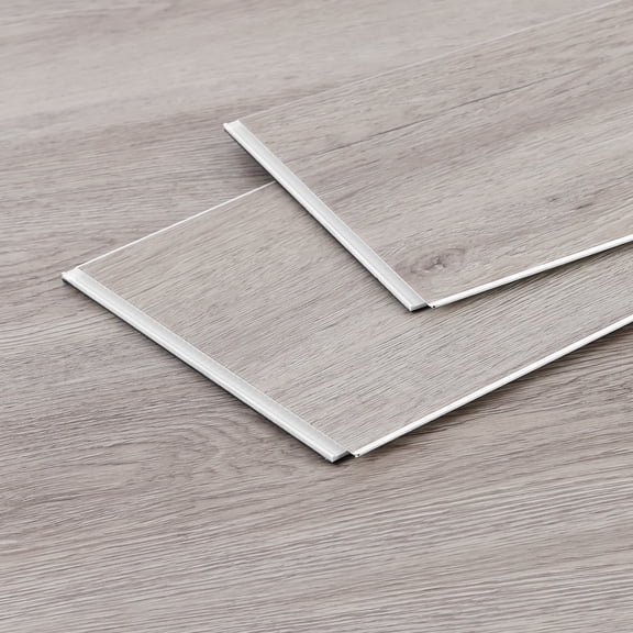Waterproof Gray Wood-patterned Spc Floor Tile High Compression Resistance 182*1220*6mm