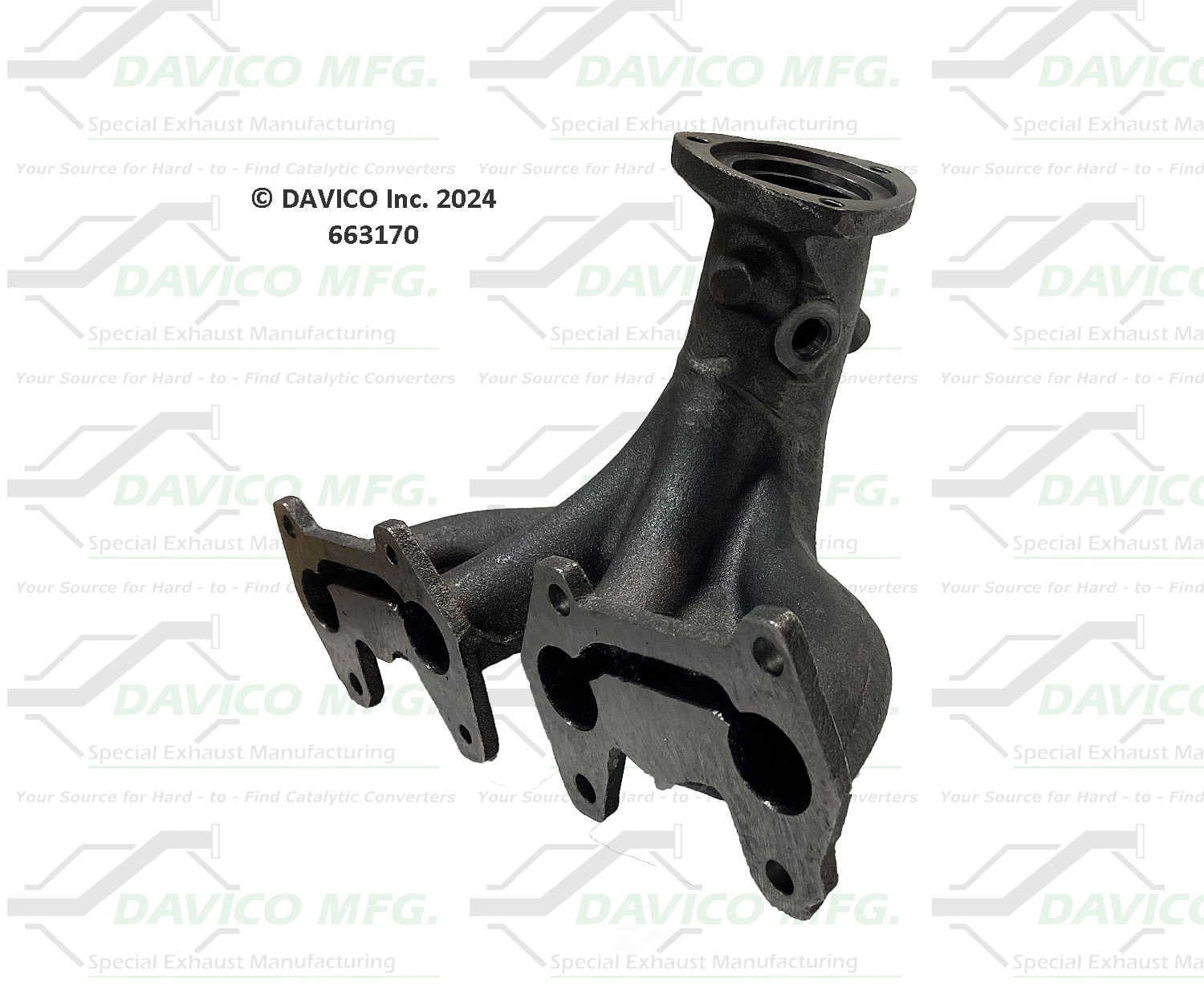 Davico Mfg 663170 Stand alone Exact-Fit exhaust manifold