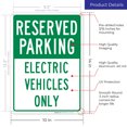 thumbnail image 3 of Reserved Electric Vehicles Only Sign,, 3 of 5