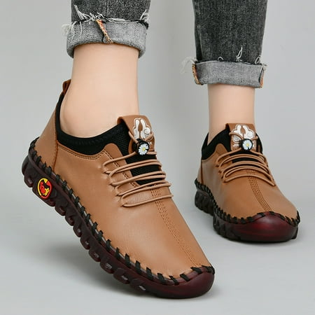 

Women‘s Flat Slip On Loafers Non Slip Lace Up Lightweight Soft Sole Shoes Women‘s Footwear