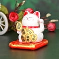 thumbnail image 4 of MesaSe Chinois Chanceux Chat Richesse Agitant la Main Fortune Bienvenue Artisanat (Blanc), 4 of 8