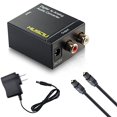 thumbnail image 2 of Musou Digital Optical Coax to Analog RCA Audio Converter Adapter with Fiber Cable, 2 of 5
