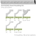 thumbnail image 6 of 2"H x 5/8"P x 94 1/2"L Raymond Egg & Dart Panel Moulding, 6 of 10
