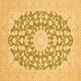 thumbnail image 1 of Ahgly Company Indoor Square Medallion Orange Traditional Area Rugs, 6' Square, 1 of 1