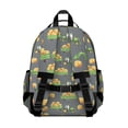 thumbnail image 3 of Tractor and Haybales Gray Pattern Cute School Backpack Bag for School with Padded Back and Adjustable Shoulder Straps 15.25"x11.5"x5.25", 3 of 4