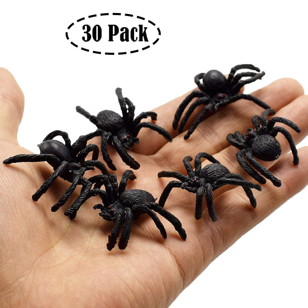10 New Creative Halloween Night Supplies Decorative Props Luminous Small Spider 