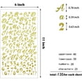 thumbnail image 7 of 810pcs Glitter Cursive Alphabet Letter and Number Stickers Self Adhesive Script Alphabet Letter Stickers for Scrapbooking Grad Cap Decoration and DIY Crafts Making Supplies (Black, Silver, Gold), 7 of 7