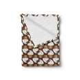thumbnail image 2 of Chocolate Soft Flannel Fleece Throw Blanket, Cupcakes with Vanilla Cream Bakery Tasty Cocoa Cookie Children Treats, Cozy Plush for Indoor and Outdoor Use, 60" x 80", White Umber Brown, by Ambesonne, 2 of 5