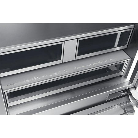 Dacor - 21.3 Cu Ft French Door Built In Panel Ready Refrigerator with FreshZone Drawer and Precise Cooling - Custom Panel Ready