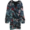 thumbnail image 1 of GUESS Vestido asimétrico Rhodes Jungle para mujer, negro, mediano Guess Asimétrico, 1 of 1