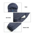 thumbnail image 5 of Little Donkey Andy Men's Waterproof Winter Jacket, Lightweight Warm Thermal Outdoor Shell with Hood for Hiking Travel Golf Type B Insulation Navy Blue M, 5 of 7