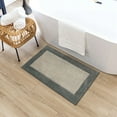 thumbnail image 4 of Mohawk Counterpoint Bath Mat Soft Absorbent Quick Dry Machine Washable Non-Slip Bathroom Mat, Pewter/Flint, 17" x 24", 4 of 8