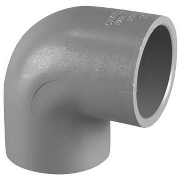 Charlotte Pipe 90 Degree Elbow 1-1/2 " Gray Schedule 80 Pvc