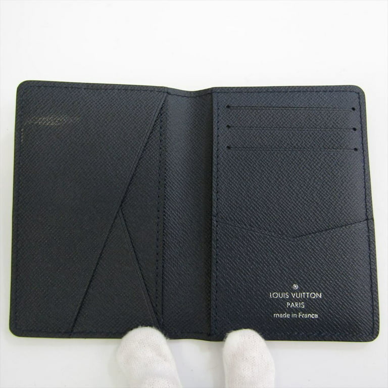Pre-Owned Louis Vuitton Epi Organizer De Poche M61821 Epi Leather Card Case  Navy Blue (Good) 