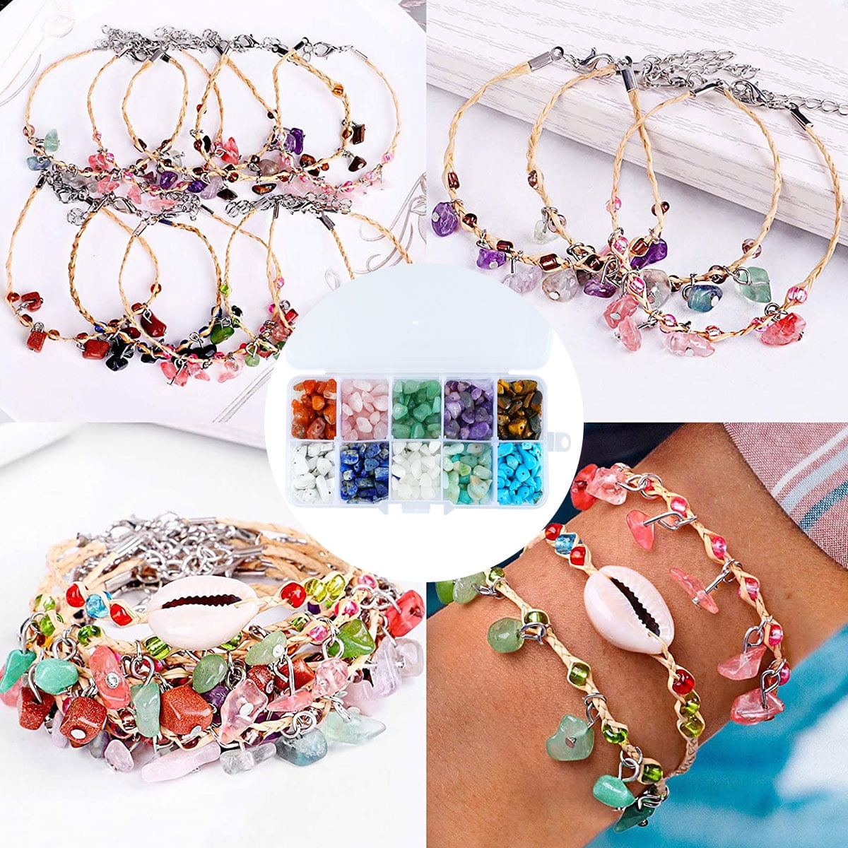 Bead Stone Bracelet Sets Women | Crystal Beads Bracelets Design - Fashion  Beaded - Aliexpress