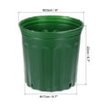 thumbnail image 2 of Uxcell 9'' Plastic Plant Nursery Pots Flower Starting Container, Green 10 Pack, 2 of 7