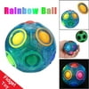 Luminous Stress Reliever Magic Rainbow Ball Fun Cube Fidget Puzzle Education Kids Toy