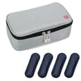 thumbnail image 7 of Insulin Cooler Travel Case, Large Tsa Approved Medication Organizer Bag, 4 Ice Packs, Light Gray, 9”x4.7”x3.14”, 7 of 7