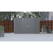 Arrow Select 10 x 4 x 6 ft Charcoal Steel Storage Shed