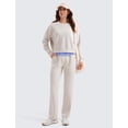 thumbnail image 4 of Sudadera CRZ YOGA SoftAura con cuello redondo y manga larga para mujer, color blanco, 4 of 6