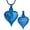 Blue, variant on Heart Crystal Setting Wing Cremation Jewellery Urns For Ashes Keepsake Necklace Always on my mind forever in my heart