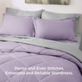 thumbnail image 4 of Juego de cama Bedsure Queen, edredón, 7 piezas, color morado claro, 4 of 7